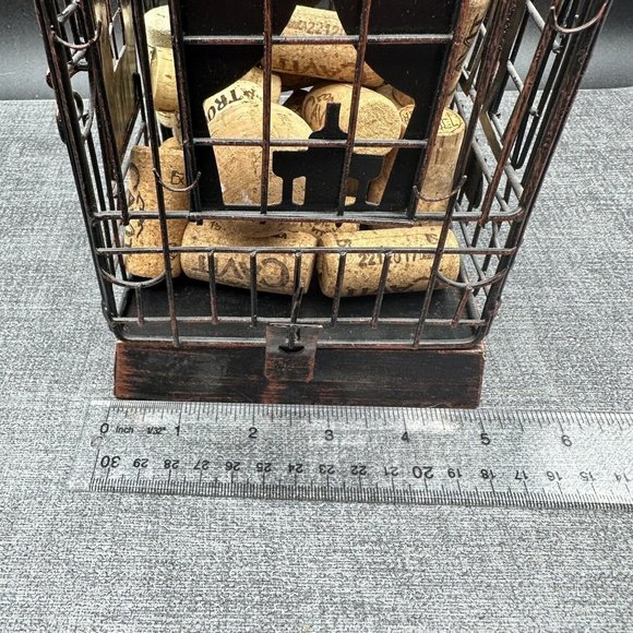Metal Rustic Wine Bottle Cork Cage Cork Holders for Cork Collectors Home Decor - Picture 14 of 14